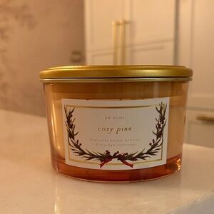 DW Home Cozy Pine Candle - Gold and Tan
